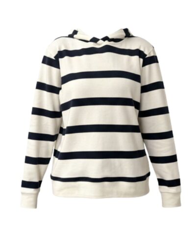 Blue Sportswear Jodi -huppari; luonnonvaalea-siniraidallinen