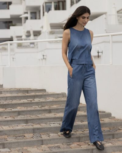 Blue Sportswear Lione -housut; farkun siniset