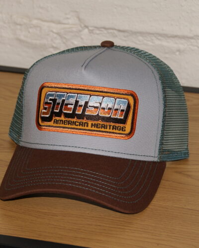 Stetson trucker -lippis; ruskea-turkoosi