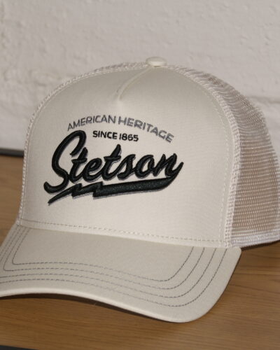 Stetson trucker -lippis; valkea