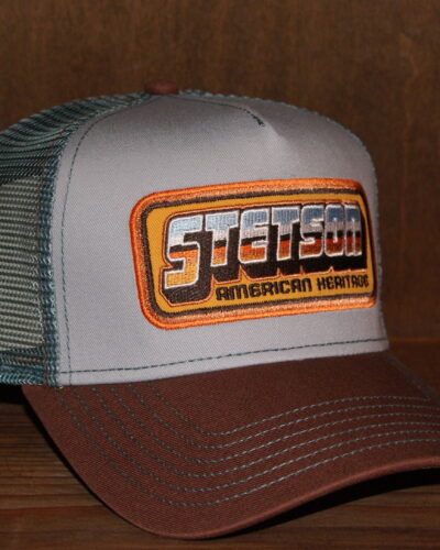 Stetson trucker -lippis; Ruskea-turkoosi