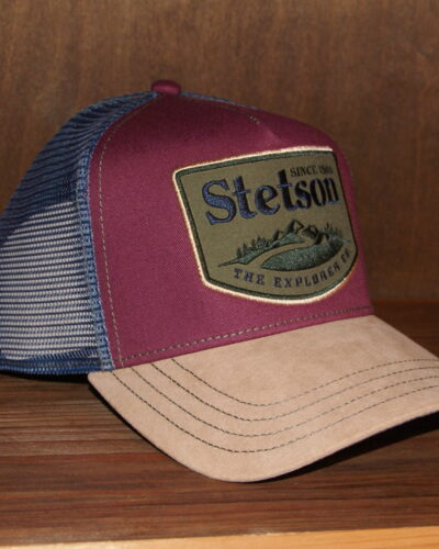 Stetson trucker -lippis; Viininpunainen