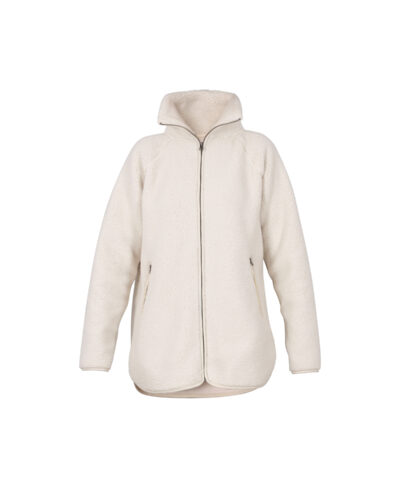 Aria teddyfleece -takki; Luonnon valkea